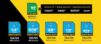 stanley tra700bn heavy duty staple brad assortment 2500