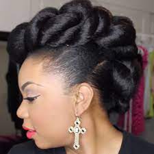 For a casual but elegant look, style straight black hair unevenly into an updo with curled tendrils. Black Hair Updo For Wedding Pasteurinstituteindia Com