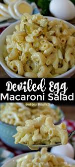 Place cooked pasta in large bowl. Salade Deviled Egg Macaroni Yummy Salad Recipes Macaroni Salad Recipe Egg Macaroni Salad