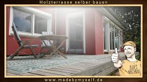 Ist der vorhandene untergrund dafür nicht. Holzterrasse Selber Bauen 5 Tipps Und Tricks Zur Eigenen Terrasse Aus Douglasie Youtube