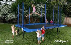 12′ diameter for smaller yards. Stagedbounce 10 Ft 17 Ft Rectangle Trampoline With Enclosure