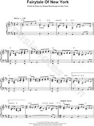 The Pogues Fairytale Of New York Sheet Music Piano Solo In D Major Transposable Download Print Sku Mn0055707