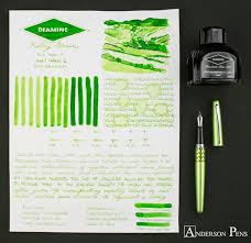 Thinkthursday Diamine Kelly Green Fountain Pen Ink Ink Color Bottled Ink