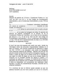 Cuando hablamos de derecho de petición, nos referimos a un derecho constitucional, el cual posee un ciudadano. Derecho De Peticion A Electricaribe Ensayos Yadel1985