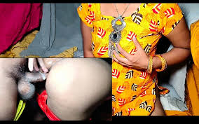 Indian Wife in Salwar Kameez stripping for husband