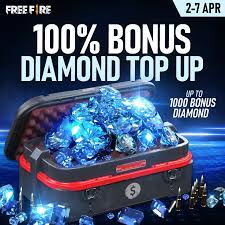 Use our latest #1 free fire diamonds generator tool to get instant diamonds into your account. The Bonus Diamond Top Up Event Is Back Top Up From Today Until The 7th Of April 2020 And You Can Get Up To 1 000 Bonus Diamonds Freefire Indiakabattleroyale Booyah