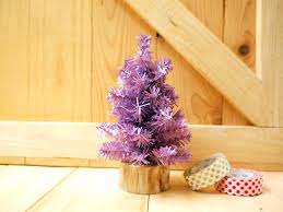 What other colors do you think will look elegant with it? Small Christmas Tree Purple On Luulla On We Heart It