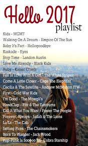 2017 January New Years Playlist Music Playlist 2017 Music Playlist Song Playlist