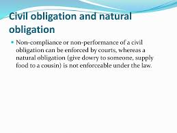 In this order of things, obligations they can be civil or natural according to their condition and the subjection they have to the law: Introduction To Private Law Ppt Download