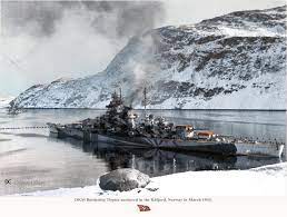 The tirpitz, second and last battleship of the bismarck class, was the largest warship built in germany. Dkm Battleship Tirpitz Anchored In The Kafjord Norway In March 1943 Colorized By Irootoko Jr 1600 X 1213 Warshipporn