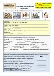 Second Conditional Exercises Learn English English Grammar Worksheets English Exercises