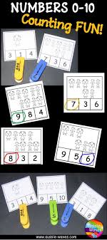 Printable Kinder Maths Centre Activities Counting Numbers 0 10 Count Items And Mark The Answers Math Center Activities Kinder Math Centers Kinder Math