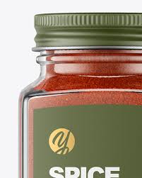 Spice Jar With Paprika Mockup In Jar Mockups On Yellow Images Object Mockups