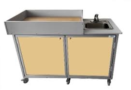 mobile diaper changing table with sink
