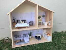 Modern Dollhouse Ikea Flisat 1 12 Scale Monochrome Scandi Interior Follow Onebrownbear On Instagram Doll House Plans Doll House Modern Dollhouse Furniture