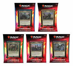 Mtg trading card game commander 2020 set of 5 decks. Commander 2020 Deck Ikoria Englisch Magic The Gathering Multiplayer Mtg Set Ovp Ebay