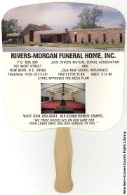 Rivers Morgan Funeral Home Fan House Fan Funeral Home Hand Held Fan