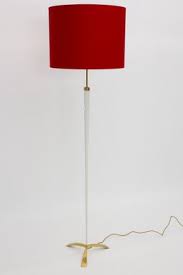 Lepower tripod floor lamp, mid century standing lamp with shelf, modern design wood floor lamps for living room, bedroom, office , flaxen lamp shade with e26 lamp base 4.4 out of 5 stars 235 $69.99 $ 69. Mid Century Modern Floor Lamp By J T Kalmar 1950s For Sale At Pamono