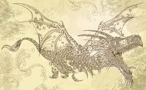 Henna tattoos often contain flora and natural designs such as flowers and ferns. Henna Tattoo Dragon Doodle Sketch Tribal Vector Art Royalty Free Cliparts Vectors And Stock Illustration Image 15387282