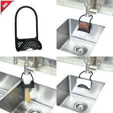 Sponge holders & sink caddies. Ceramic Sink Caddy Full Circle Stash Gray And White