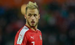 'i'm not racist' says austria star after 'heated words' in north macedonia match katherine lucas 6/14/2021 artist uses his brush to turn surfside's pain. Austria Star Marko Arnautovic Vows Not To Celebrate If He Scores Against His Father S Country Serbia Daily Mail Online