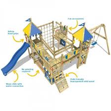Spielturm Wickey Smart King Blau Blau Gelb In 2020 Buiten Speeltoestel Kinderen Buiten Spelen Speeltoestellen