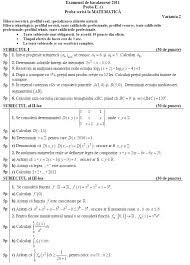 Téléchanger les anciennes épreuves bac nous avons rassemblé pour vous toutes les anciennes épreuves du bac et leurs corrections. Subiectele La MatematicÄƒ Ale Sesiunii De Bacalaureat 2011 Din VarÄƒ Si ToamnÄƒ Libertatea