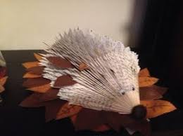 Book Folding Step By Step Tutorial Book Art A Mouse Or Scabbers Ron S Rat Youtube Hedgehog Book Folded Book Art Book Art Tutorial