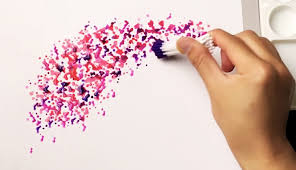 15 watercolour painting ideas articles montmarte international. Easy Flower Painting Technique For Beginners Using Cotton Swabs