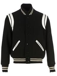 Black And White Striped Bomber Jacket Saint Laurent Striped Bomber Jacket Ropa Moda Hombre Moda