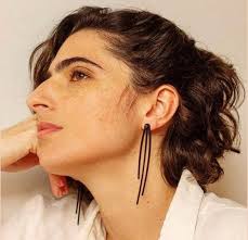 Rubber Earrings Recycled Jewellery Contemporary Jewelry Gift for Her  geometric Earrings Lightweight Earrings Minimalist Unique