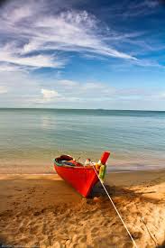Serenity Little Red Boat By Kvornanthelafesta Peintures De Plage Barque Peinture Mer