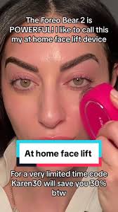 Not my first microcurrent device and let me tell you this one is POWERFUL!  Lift and tone your facial muscles with the @FOREO Bear 2. I’ve put a link  in my bio + code karen30 will save you a whopping ...