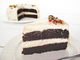 Wer beim backen auf butter und margarine verzichten möchte, muss sich nicht zwangsläufig mit. Schokoladenkuchen Mit Vanille Creme Vegan Glutenfrei Ohne Kristallzucker Das Vegan Monster