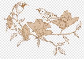 Maybe you would like to learn more about one of these? Beige Flowers Illustration Vintage Line Drawing Bird Plant Leaf Chinese Style Wedding Png Pngwing
