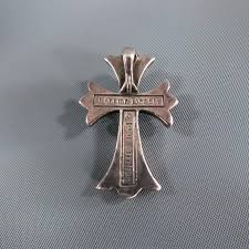 Buy in monthly payments with affirm on orders over $50. Chrome Hearts Sterling Silver Engraved Cross Pendant At 1stdibs