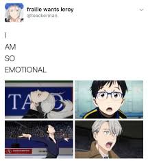 Showmeyourtrueeros This Is The Only Thing I Could Think Of To Surprise You More Than You Ve Surprised Me Yuri On Ice Yuri Anime Funny