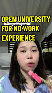 Replying to @Only Me OPEN UNIVERISTY for those who don’t have working  experience but want a flexible learning schedule. #openuniversity #eteeap