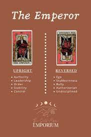 When the emperor is reversed in reading things get chaotic or oppressive very quickly. The Emperor Card Meaning Tarot Card Meanings The Self Care Emporium