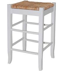 This beautiful wooden rustic bar stool evokes connotations with napoleonian epoque. Rush Seat Counter Stool In Wood Bar Stools