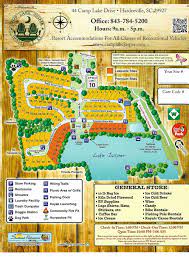Park Map Camp Lake Jasper Rv Park Hardeeville Sc Camping Resort Rv Parks Rv Parks And Campgrounds