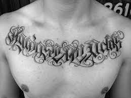 Letters To Live By Tattoos Tattoos Chest Tattoo Lettering Tattoo Lettering Fonts
