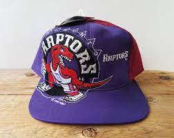 Toronto Raptors Vintage 90s Big Logo Snapback Hat By Twins Rare 1994 Deadstock Multi Color Embroidered Base Embroidered Baseball Caps Vintage Cap Snapback Hats