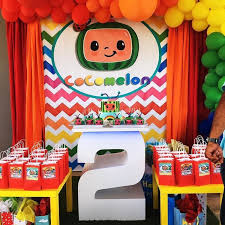 Happy Birthday Cocomelon Theme Backdrops Kids Cocomelon Family Party Decoration Background For Photography Studio Custom Banner 1st Birthday Party Themes 2nd Birthday Party Themes 2nd Birthday Party For Boys