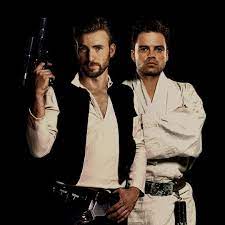 Chris Evans And Sebastian Stan As Han Solo And Luke Skywalker Can We Just Appreciate That Mark Hamill S Son Is Cast Sebastian Stan Bucky Mark Hamill Son