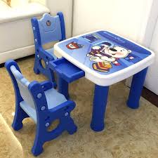 Costzon kids table and chair set, 3 in 1 wood activity table for toddlers arts, crafts, drawing, reading, playroom, toddler table and chair set w/ 2 in 1 tabletop, storage space, gift for boys & girls 4.3 out of 5 stars 1,265. Baby Desk Kindergarten Learning Table And Chair Set Combination Plastic Cartoon Child Small Square Table Home Small Square Table Table And Chair Sets Chair Set
