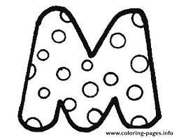 Ant coloring page print the pdf: Bubble Letter M Coloring Pages Printable