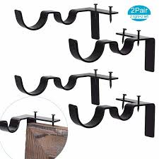 Manufacturers and suppliers from this trusted online store offer their. Coolmade Adjustable Curtain Rod Bracket Hooks Set Of 2 Heavy Duty Black Curtain Drapery Rod Holder For Window Bedroom 1 And 5 8 Rod No Drilling Tap Right Into Window Frame Walmart Canada