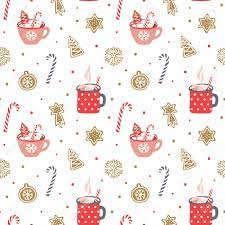 Cute Christmas Backgrounds Cute Hand Drawn Seamless Pattern Cozy Christmas Background Vector Design Template For Wrapping Paper Fabric Wallpaper Etc Royalty Free Cliparts Vectors And Stock Illustration Image 127089539