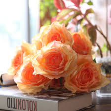 See more of artificial silk wedding bouquets on facebook. 7 Head Artificial Flower Fake Big Rose Bride Bouquets Wedding Silk Flowers Centerpieces China Artificial Flower And Fabric Flower Price Made In China Com